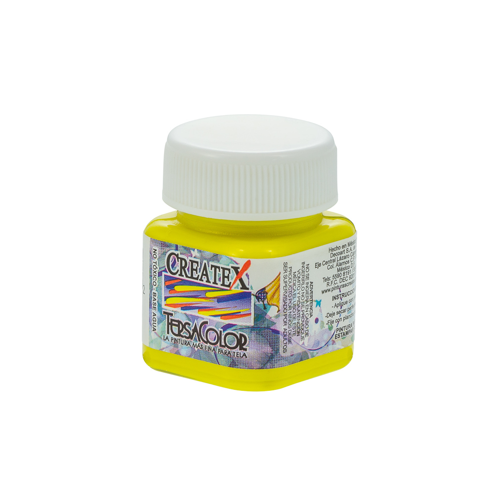 PINTURA TEXTIL TERSACOLOR 30ML 60 AMARILLO LIMON