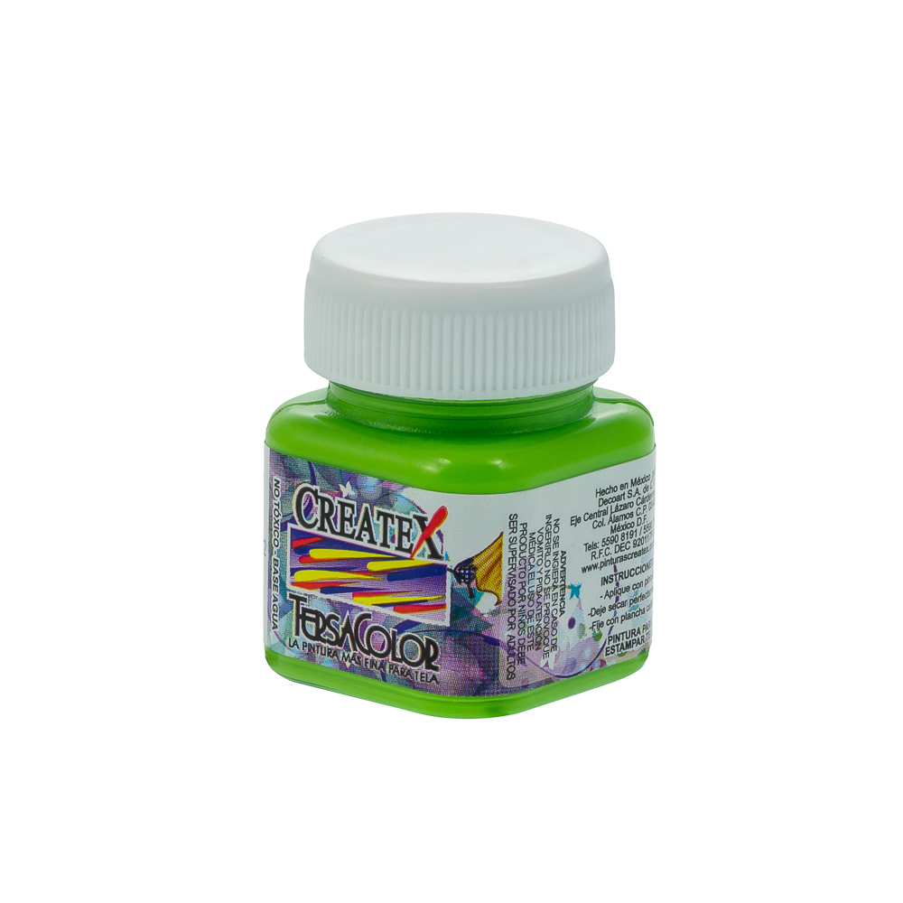 PINTURA TEXTIL TERSACOLOR 30ML 85 VERDE MANZANA 