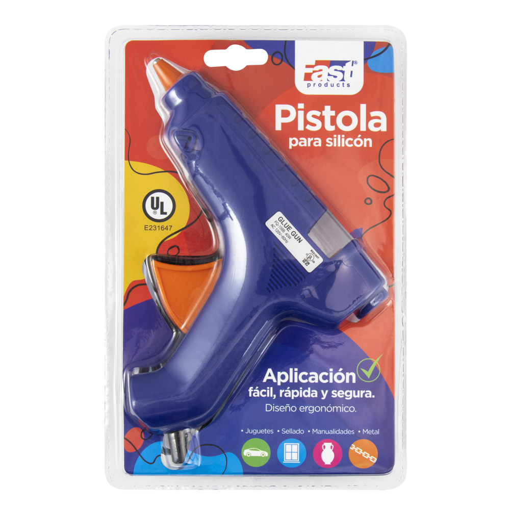 PISTOLA PARA SILICON FAST FQ158B GRANDE 40W AZUL