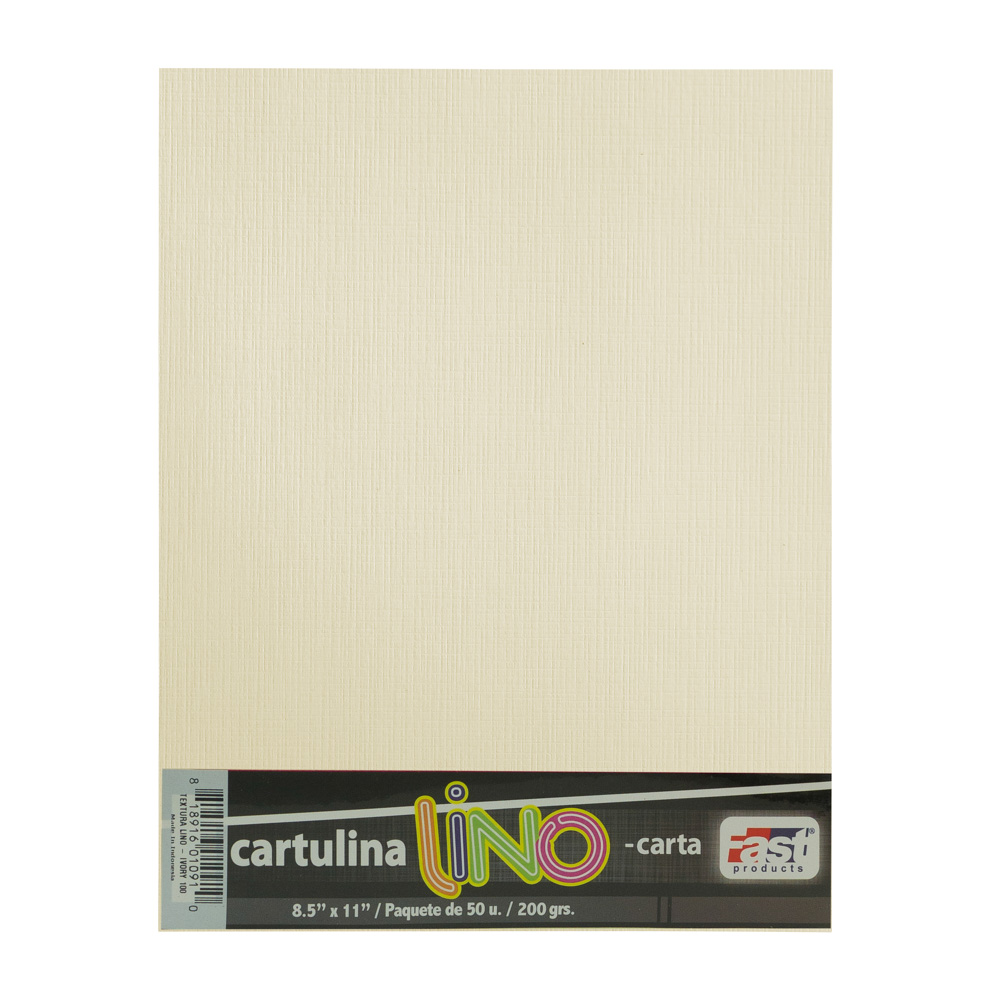 CARTULINA LINO FAST PX50 CARTA 200GR IVORY