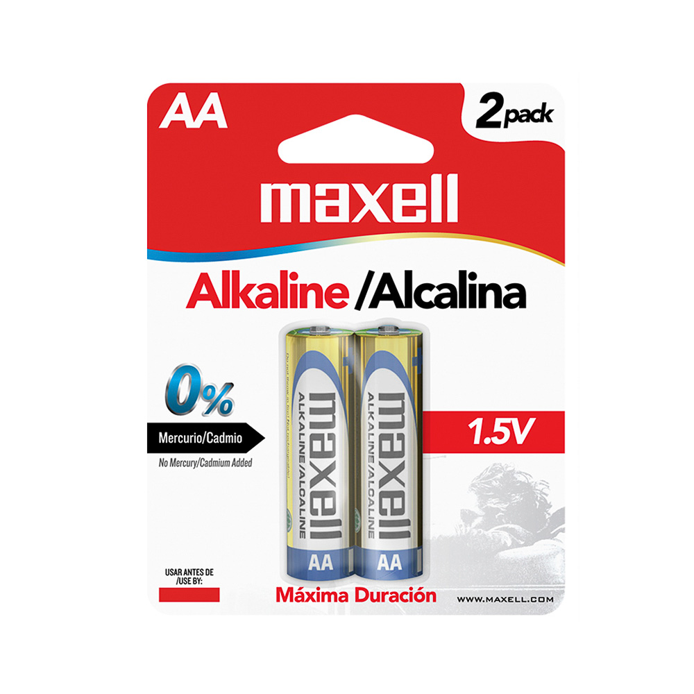 BATERIA MAXELL LR-06 AA ALKALINA BLIESTER X2