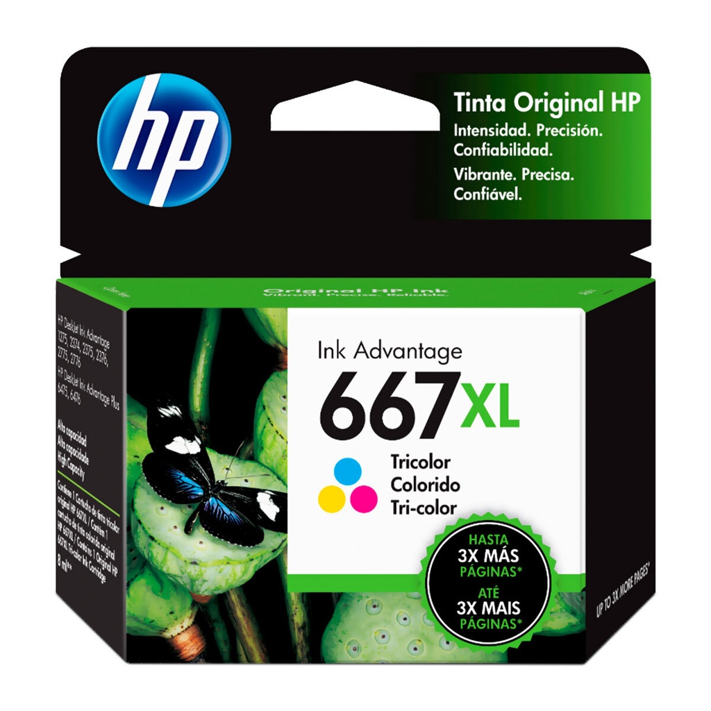 CARTUCHO ORIGINAL HP 667XL COLOR 