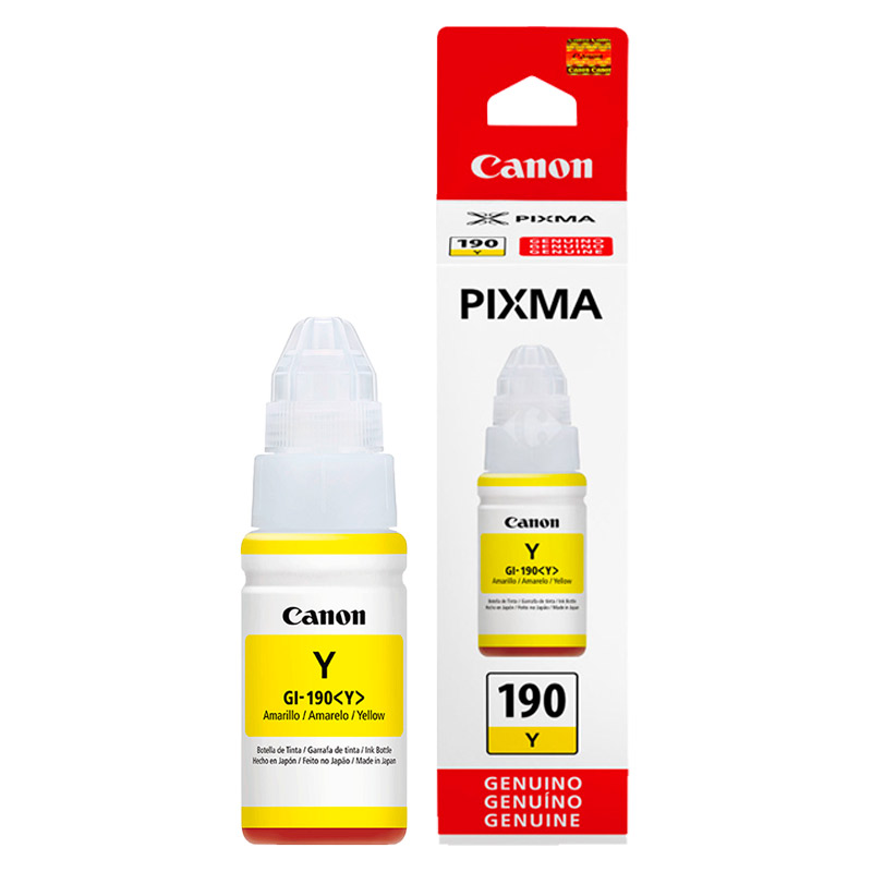 TINTA ORIGINAL CANON GI-190 YELLOW 70ML