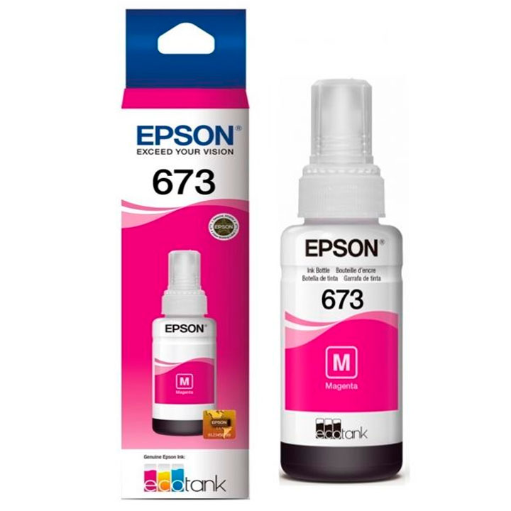 TINTA ORIGINAL EPSON L800 T673320 MAGENTA 70ML 