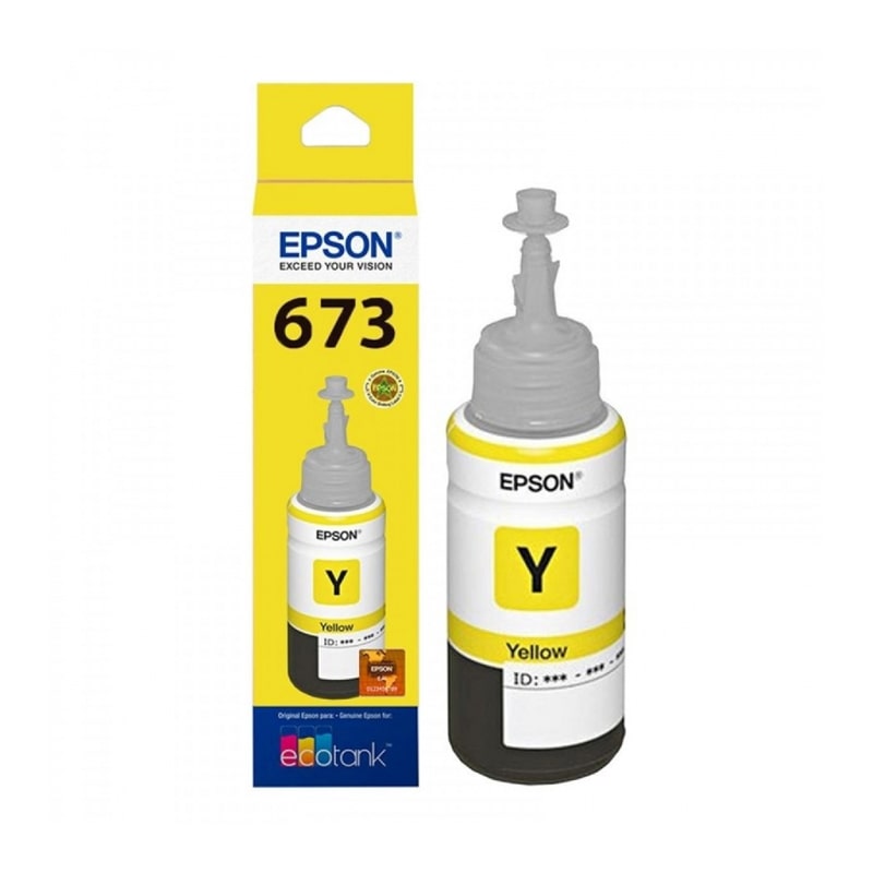 TINTA ORIGINAL EPSON L800 T673420 YELLOW 70ML 