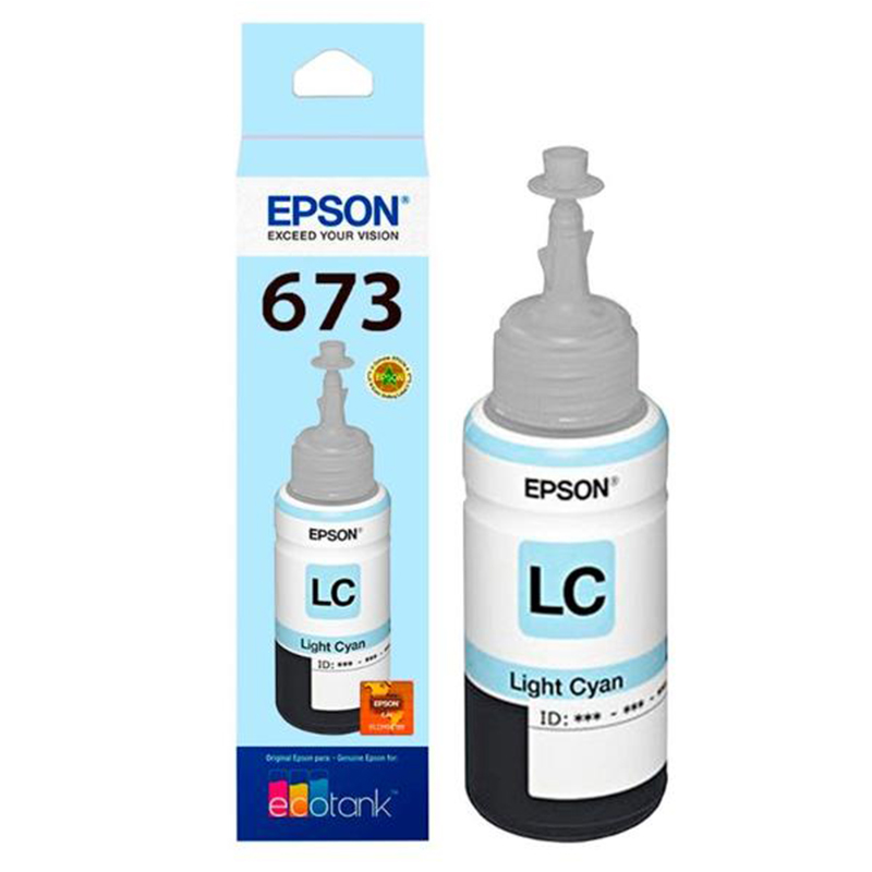 TINTA ORIGINAL EPSON L800 T673520 LIGTH CYAN 70ML 