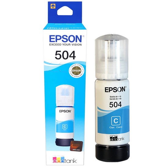 TINTA ORIGINAL EPSON T504220 CYAN 70ML L4150/L4160