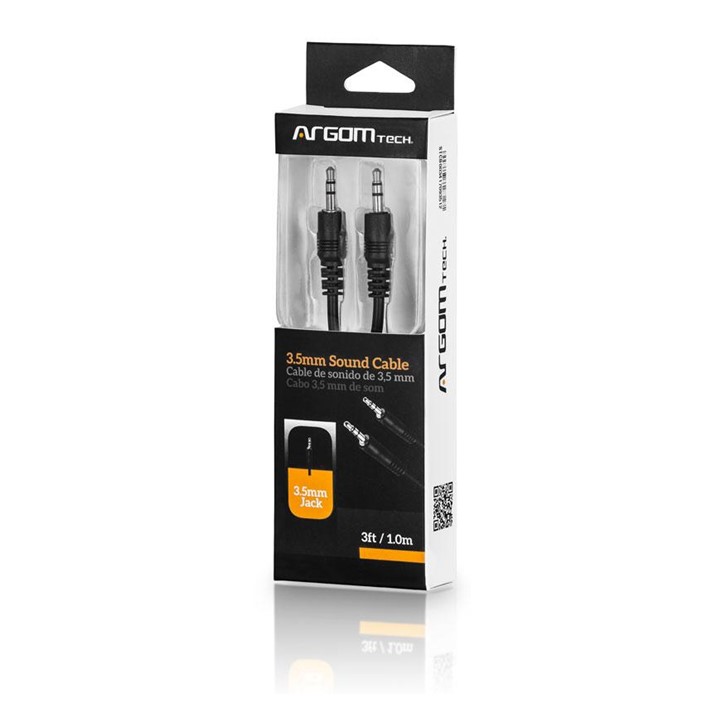 CABLE AUXILIAR ARGOM 3.5 MM TECH 1.0 M