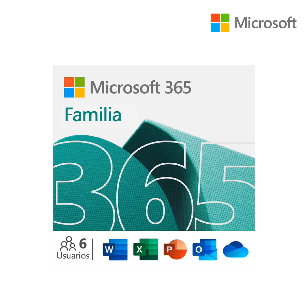 LICENCIA DE MICROSOFT OFFICE 365 FAMILIA ESD 1 AÑO