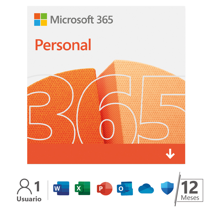 LICENCIA DE MICROSOFT OFFICE 365 PERSONAL ESD 1 AÑO 