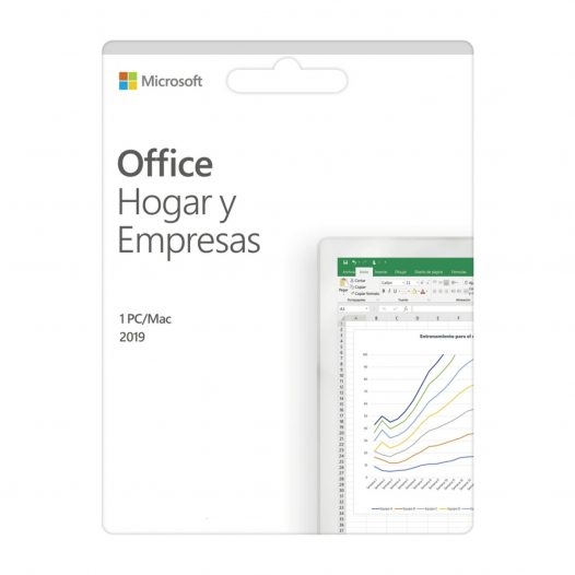 LICENCIA MICROSOFT OFFICE HOGAR Y EMPRESAS 2019 1PC/MAC PERMANENTE 