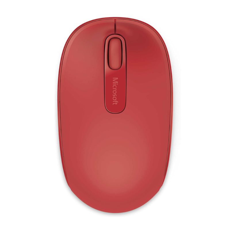 MOUSE INALAMBRICO MICROSOFT MOBILE 1850 OPTICO 1000DPI ROJO