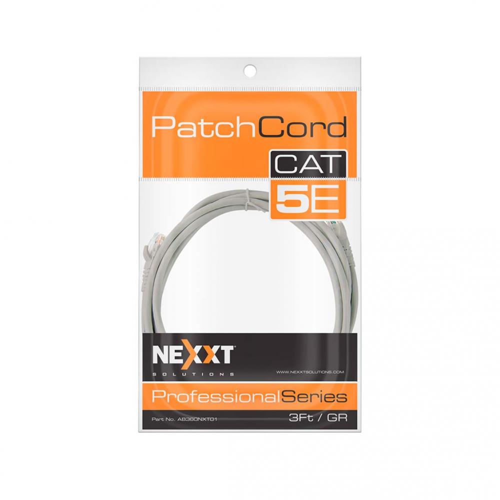 PATCH CORD NEXXT CATEGORIA 5 3 PIES BLANCO