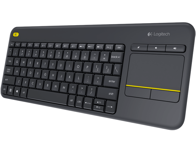 TECLADO INALÁMBRICO LOGITECH TOUCHPAD K400-PLUS USB NEGRO ESPAÑOL