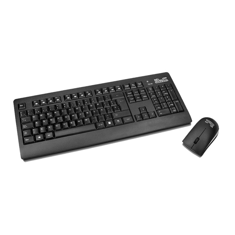 TECLADO Y MOUSE INALÁMBRICO ARGOM CLASSIC USB NEGRO ESPAÑOL