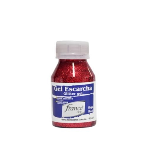 GEL ESCARCHA 60 ML. 027 ROJO FRANCO ARTE