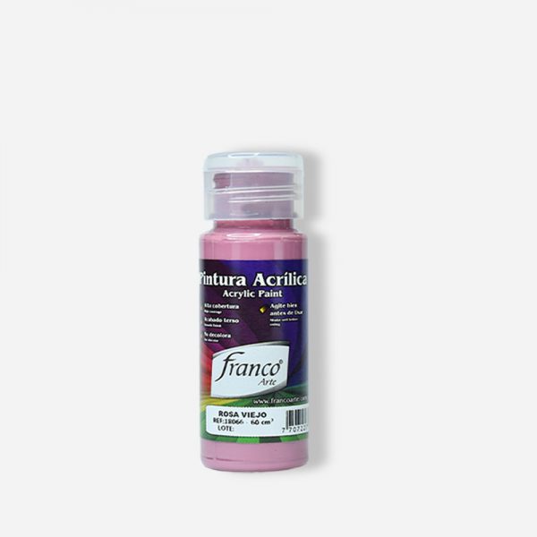 PINTURA ACRILICA 60 ML. 066 ROSA VIEJO FRANCO ARTE