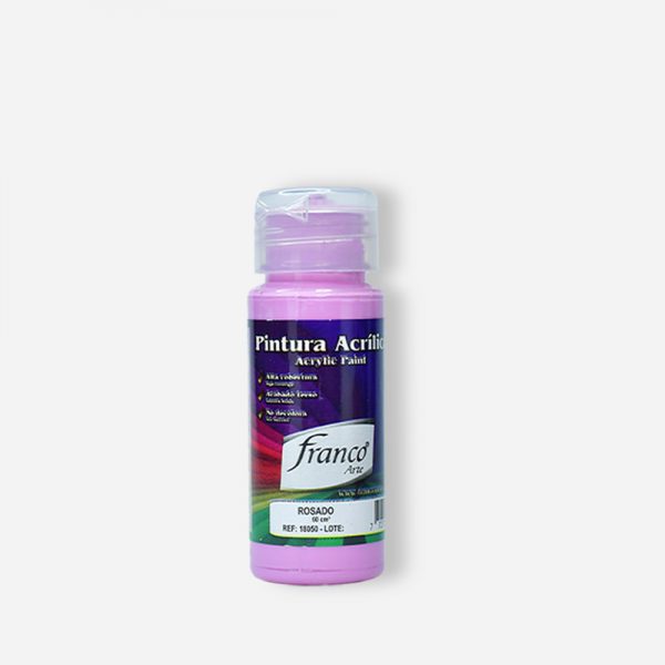 PINTURA ACRILICA 60 ML. 050 ROSADO FRANCO ARTE