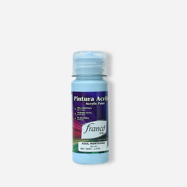 PINTURA ACRILICA 60 ML. 091 AZUL HORTENSIA FRANCO ARTE