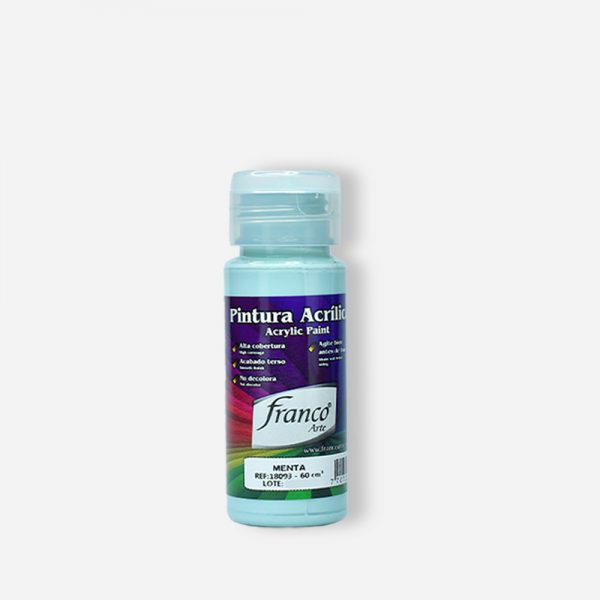 PINTURA ACRILICA 60 ML. 093 MENTA FRANCO ARTE