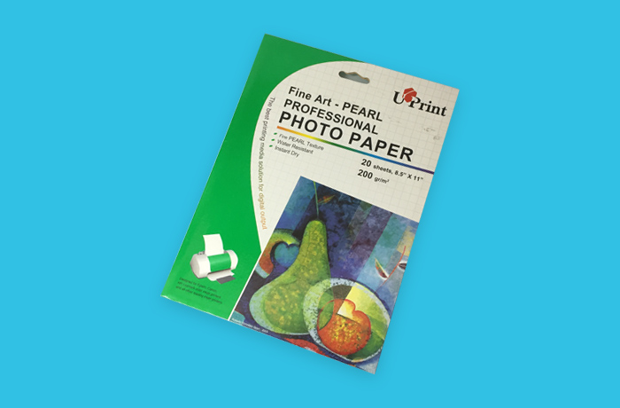 PAPEL FOTOGRAFICO PERLADO UPRINT CX20 CARTA 130 GRAMOS 