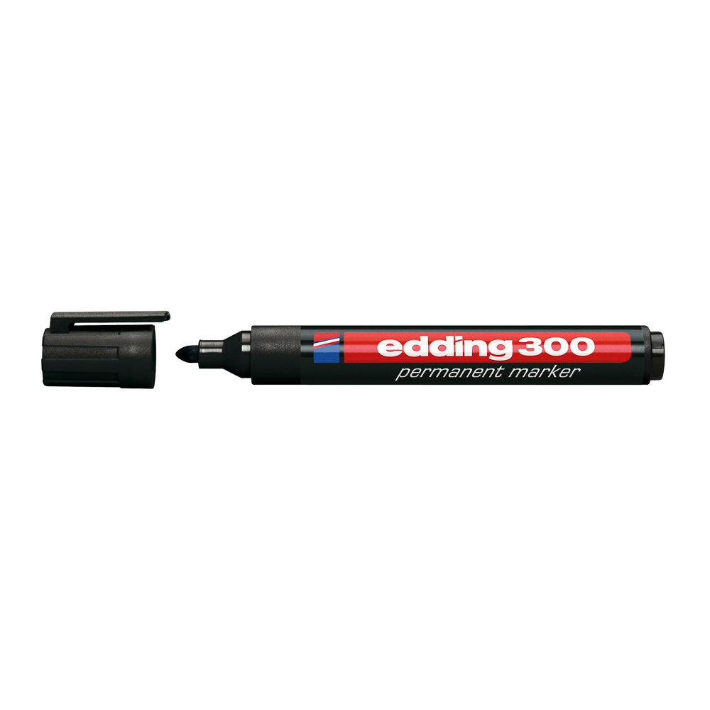 MARCADOR PERMANENTE EDDING 300 P/REDONDA NEGRO