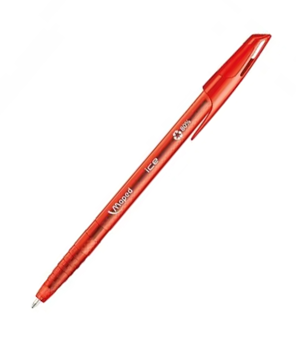 BOLIGRAFO BALL PEN MAPED 224436 ICE ESSENTIALS PUNTO MEDIANO ROJO