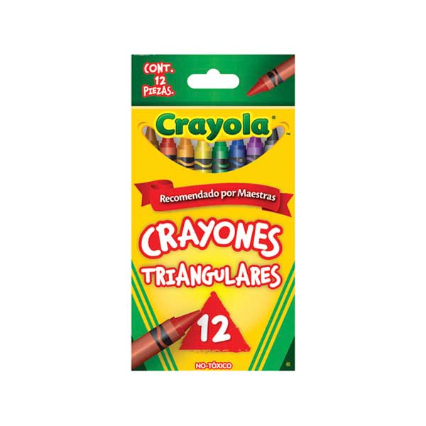 CRAYON CERA TRIANGULAR JUMBO 12 COLORES