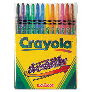 CRAYON DE CERA TWISTABLE CRAYOLA 12 COLORES