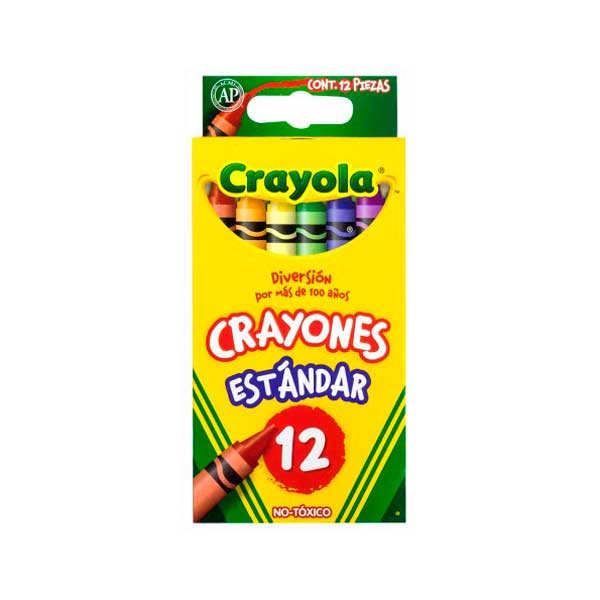 CRAYON DE CERA STANDARD CRAYOLA 12 COLORES