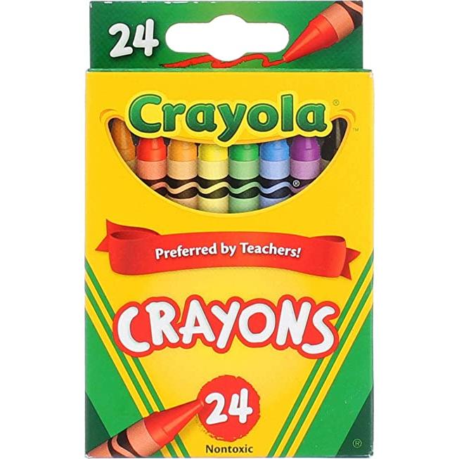 CRAYON DE CERA STANDARD CRAYOLA 24 COLORES