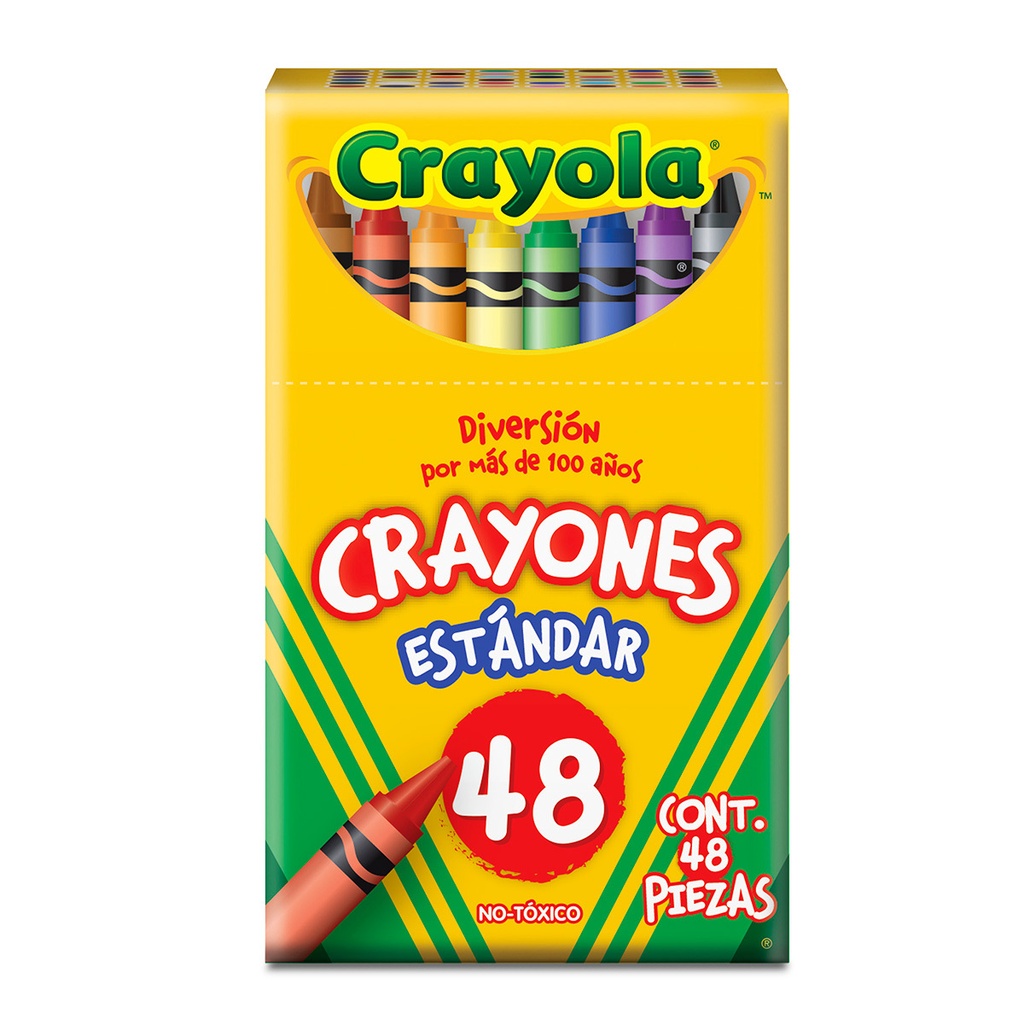 CRAYON DE CERA STANDARD CRAYOLA 48 COLORES