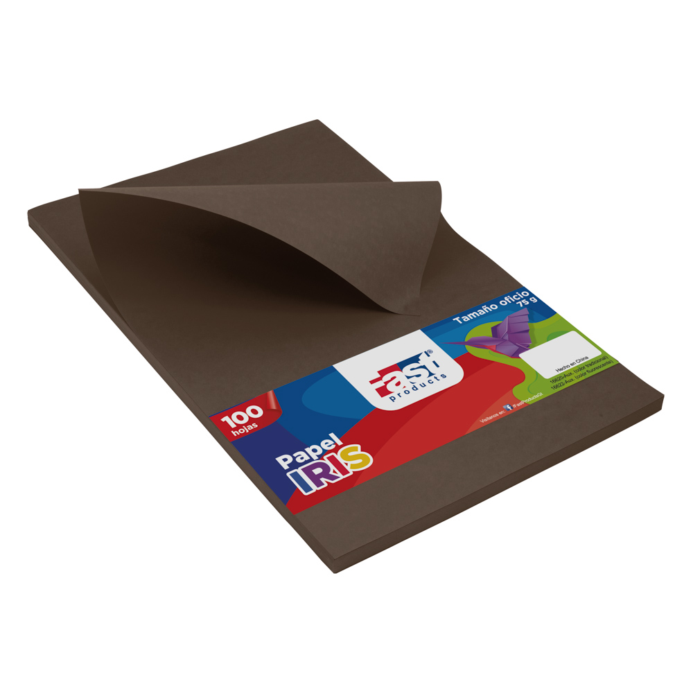 PAPEL IRIS FAST 75GR. PX100 OFICIO CAFE