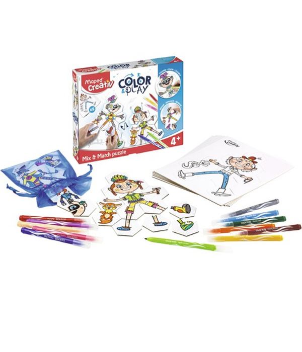 JUGUETE EDUCATIVO MAPED CREATIV 907001 COLOR & PLAY ROMPECABEZAS MIX/ACCESORIO