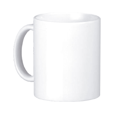 TAZA DE PORCELANA BLANCA 11.ONZ PARA SUBLIMACION