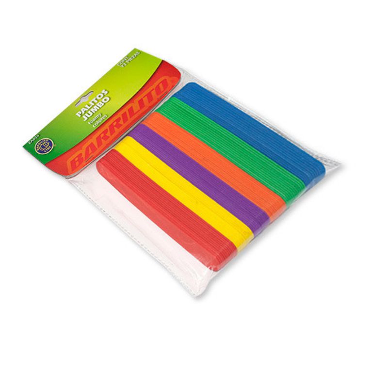 PALETA DE FOAMY BARRILITO EA026 BOLSA X 72 SURTIDO