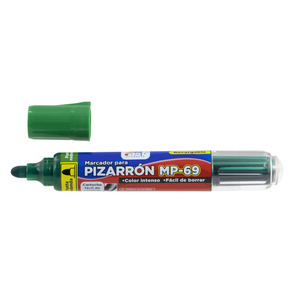 MARCADOR FAST PIZARRA MP-69 RECARGABLE BX1 VERDE