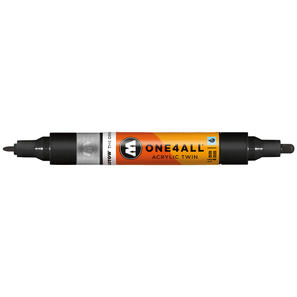 MARCADOR MOLOTOW ONE4ALL TWIN 1.5/4 MM SIGNAL BLACK