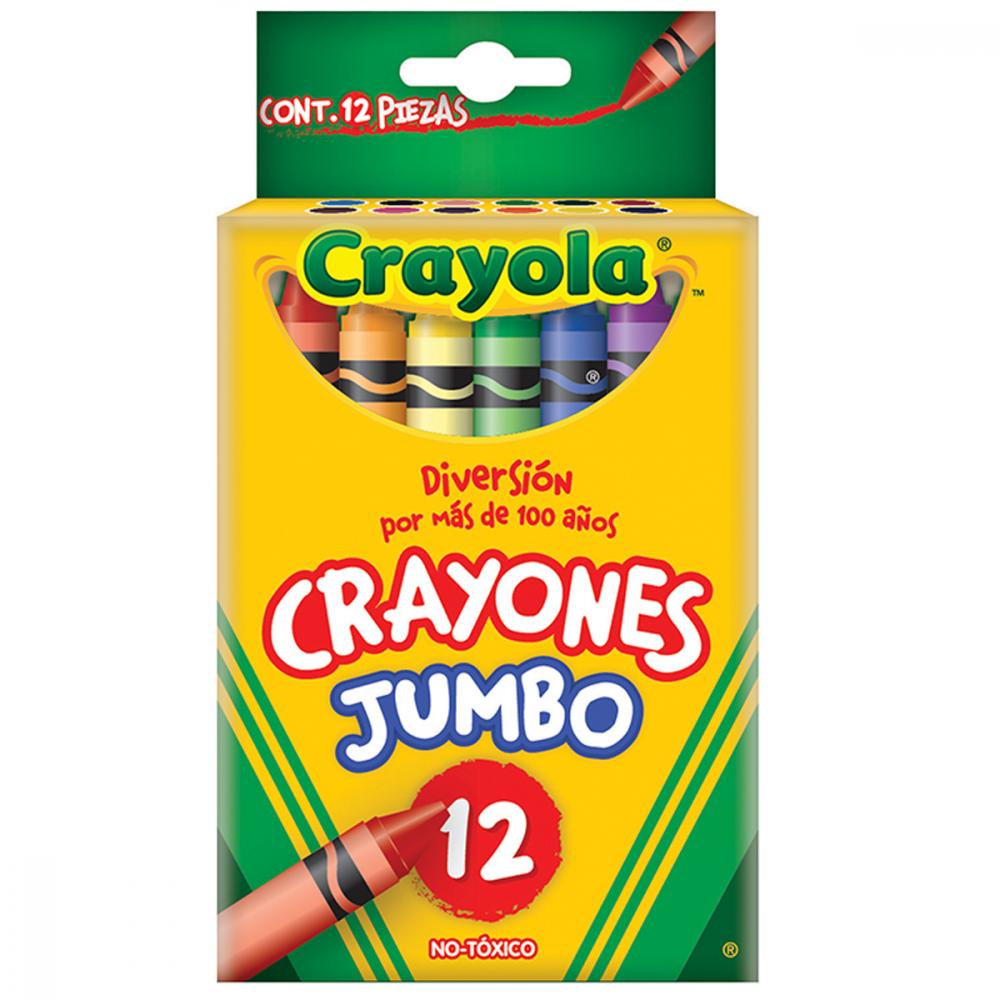 CRAYOLA CRAYON DE CERA JUMBO 12 COLORES