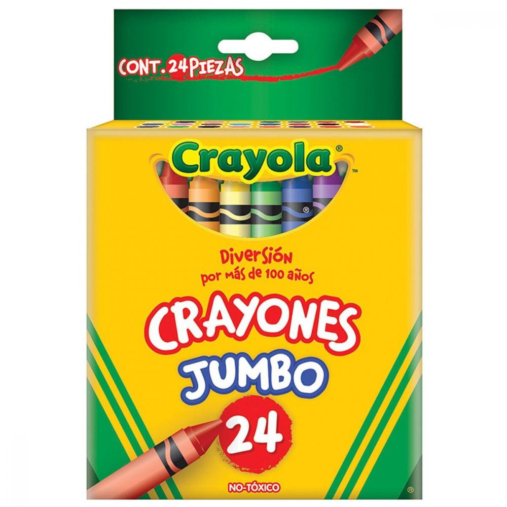 CRAYOLA CRAYON CERA JUMBO 24 COLORES