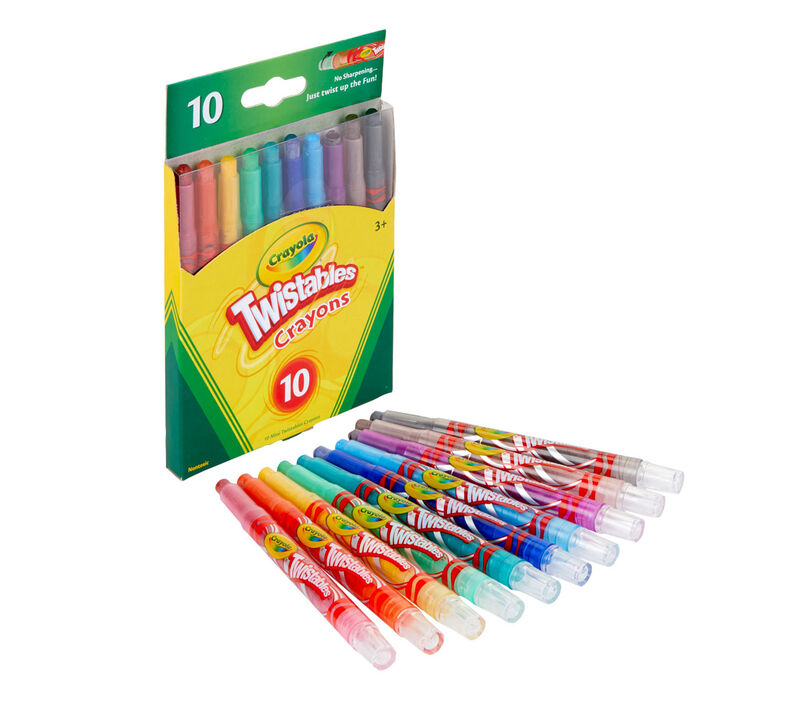 CRAYOLA CRAYON CERA MINI TWISTABLE 10 COL