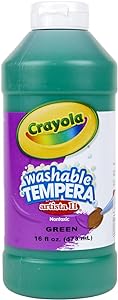 CRAYOLA TEMPERA LAVABLE PINTURA VERDE 16 ONZAS