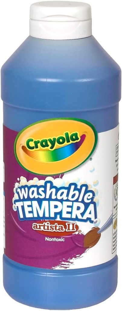 CRAYOLA TEMPERA LAVABLE PINTURA AZUL 16 ONZAS