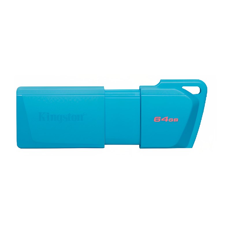 MEMORIA USB KINGSTON 64GB DATA TRAVELER EXODIA M 3.2 NEON AZUL