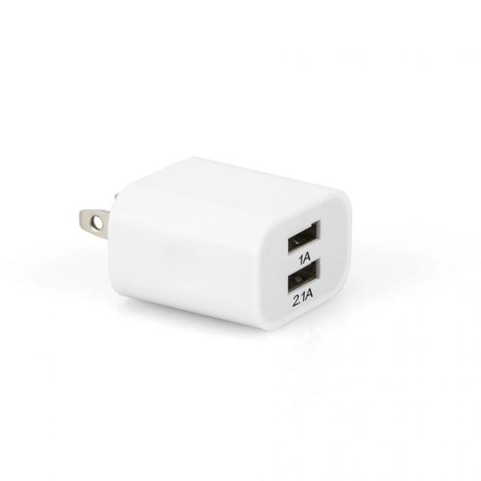 CARGADOR DE PARED DUAL USB ARGOM BLANCO