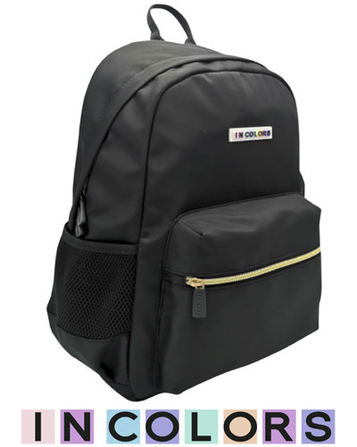 MOCHILA SCRIBE INCOLORS BASIC CLASSIC NEGRA