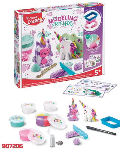 MASA MOLDEABLE MAPED CREATIV 907206 MODELING FRIENDS UNICORNIOS VARIOS