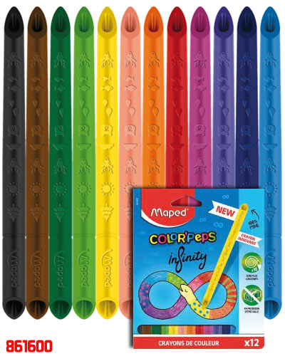 CRAYON MAPED 861600 COLOR'PEPS INFINITY 100% MINA CX12