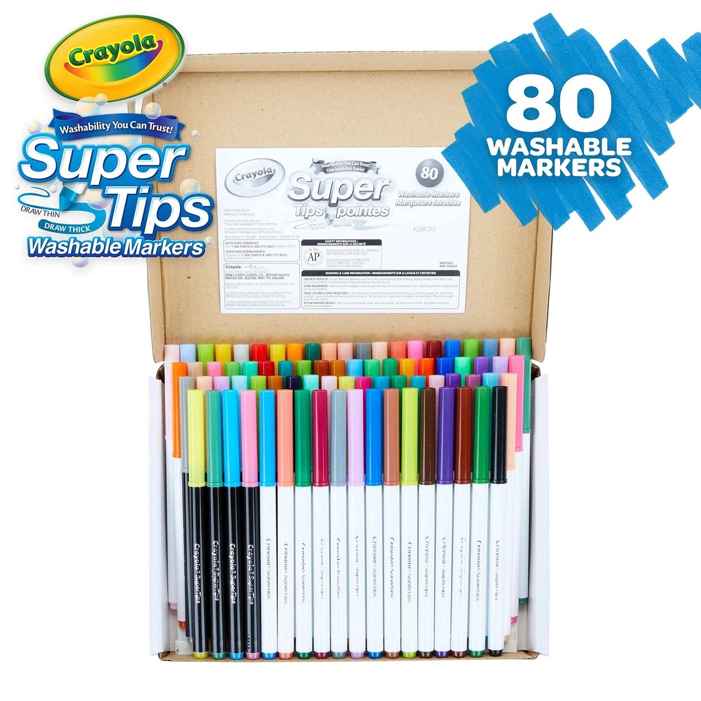 CRAYOLA MARCADOR SUPER TIPS 80 U.