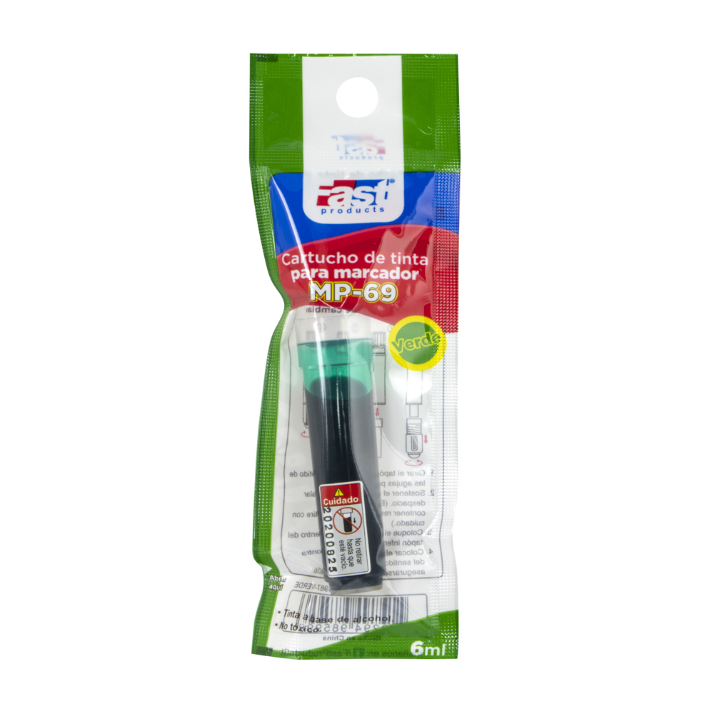 CARTUCHO DE TINTA FAST 6ML VERDE